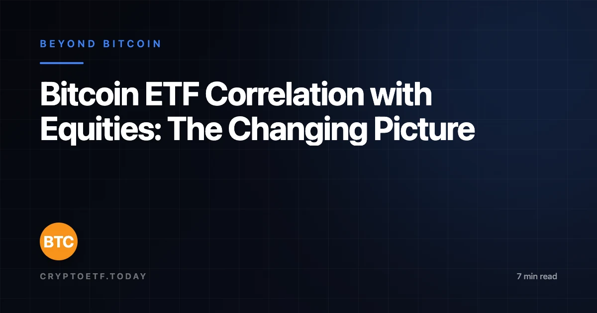 Bitcoin ETF Correlation with Equities: The Changing Picture