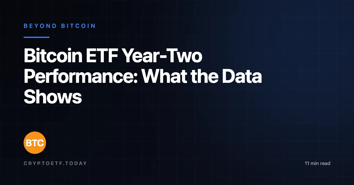 Bitcoin ETF Year-Two Performance: What the Data Shows