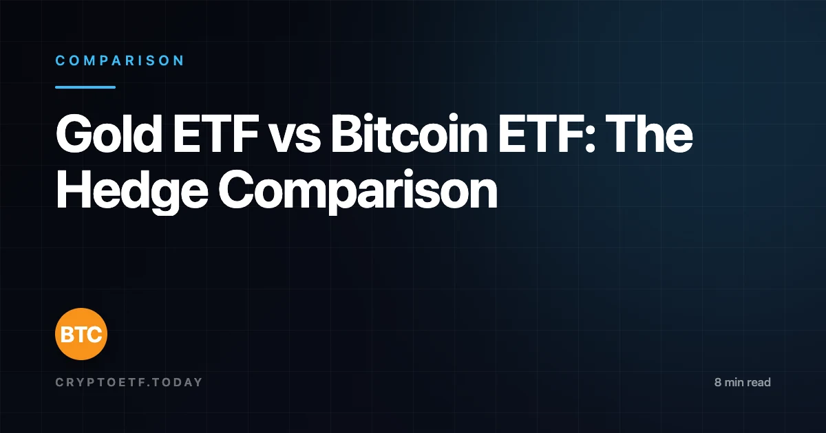 Gold ETF vs Bitcoin ETF: The Hedge Comparison