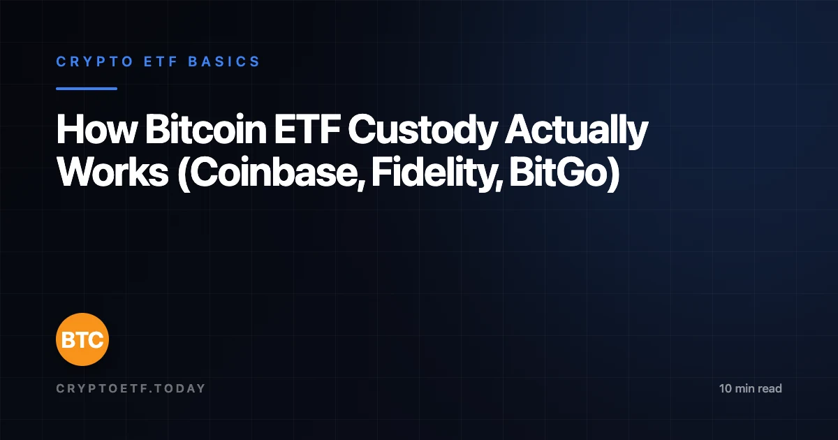 How Bitcoin ETF Custody Actually Works (Coinbase, Fidelity, BitGo)