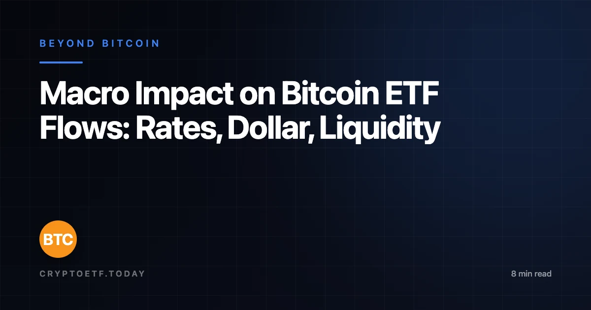 Macro Impact on Bitcoin ETF Flows: Rates, Dollar, Liquidity